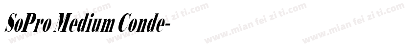 Sol Pro Medium Conde字体转换